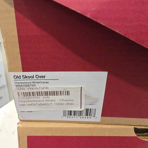 Vans Old Skool Overt CC Checkerboard White Skate Shoes Men’s Sz 10 VN0A7Q5ETDC - Picture 9 of 9